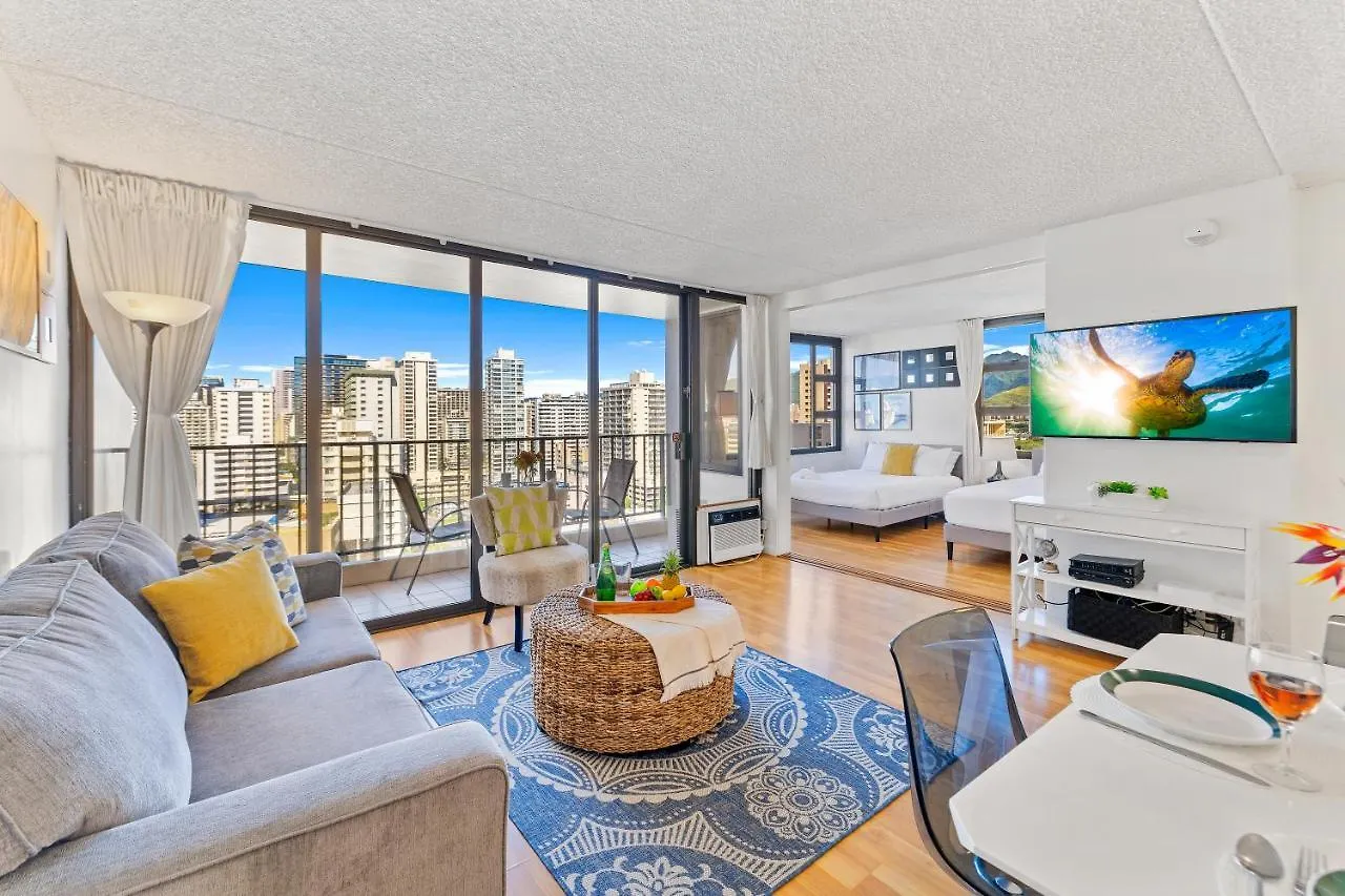 Aloha Getaway, Ocean View Condo Near Waikiki Beach With Free Parking Honolulu