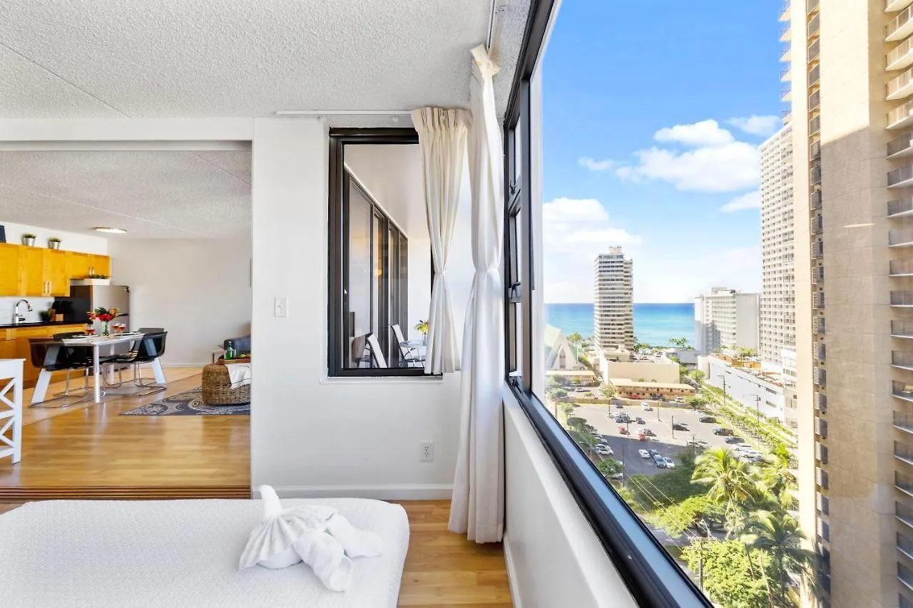 Apartment Aloha Getaway, Ocean View Condo Near Waikiki Beach With Free Parking Honolulu