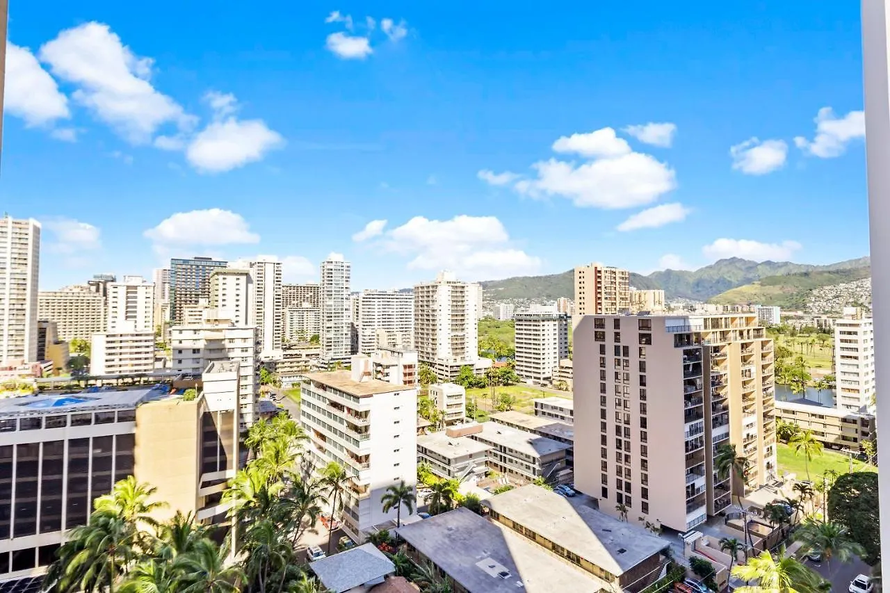 Aloha Getaway, Ocean View Condo Near Waikiki Beach With Free Parking Honolulu 0*,